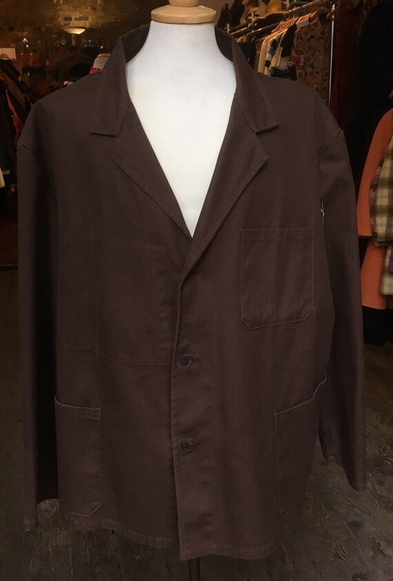 Brown Work Jacket w/ half belt