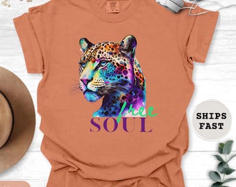 Freedom Shirt: Patriotic Graphic Tee, Liberty Tshirt, Free Speech Top, American Pride Tee, Graphic Leopard Shirt Gift, Comfort Colors®