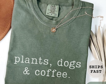 Plant Lover Shirt, Comfort Colors® Gardening Tee, Plant Mom T-Shirt, Cottagecore Plant Lover Gift, Funny Gardening Shirt For Women
