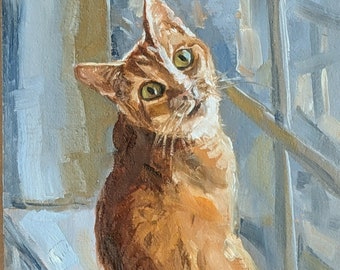 Custom Pet Portrait, Cat Portrait, Dog Portrait, Painted Pet Portrait, Original Oil Painting, Memorial Pet Portrait, Commission Pet Portrait