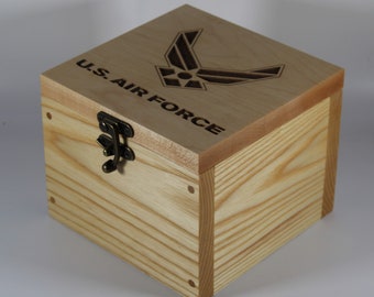 2140 handcrafted USAF keepsake box
