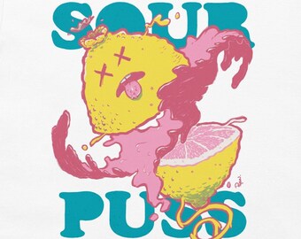 Sliced lemon sour puss - unisex tee