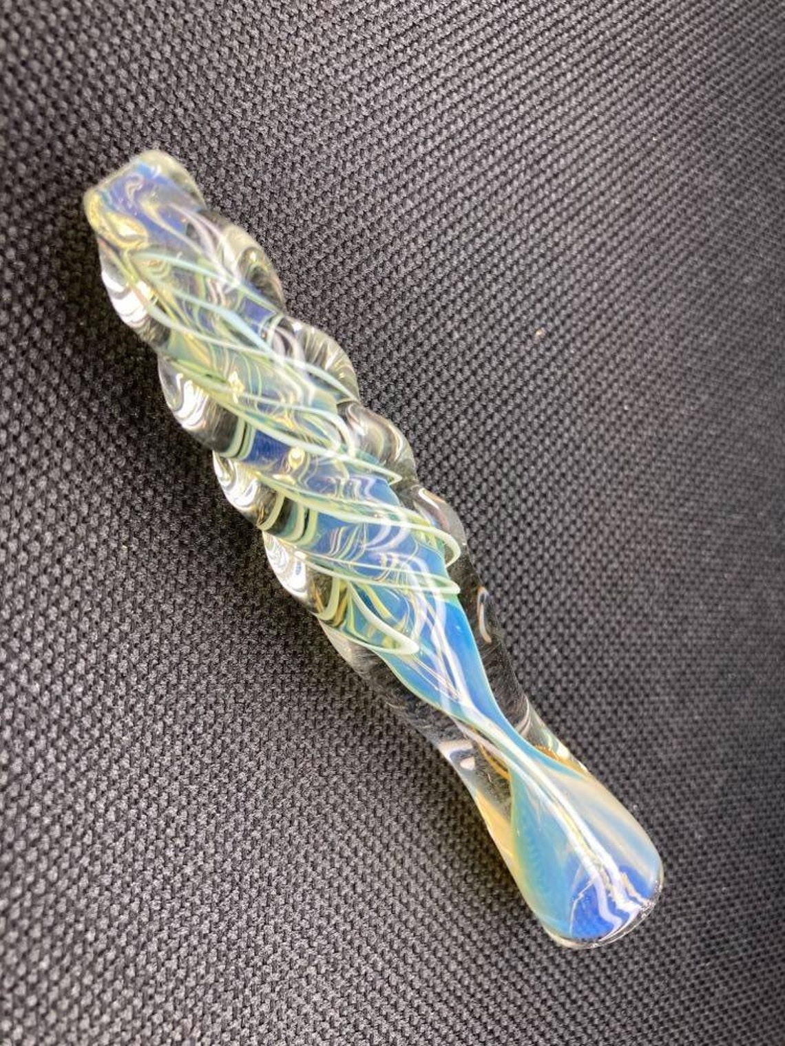 Spiral Fumed Glass Chillum One Hitter / Chillum Bowl / Smoking Etsy