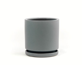 Granite Pot & Saucer