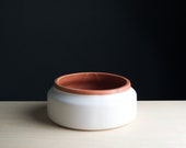 Janet Ceramic Bowl Matte White Planter