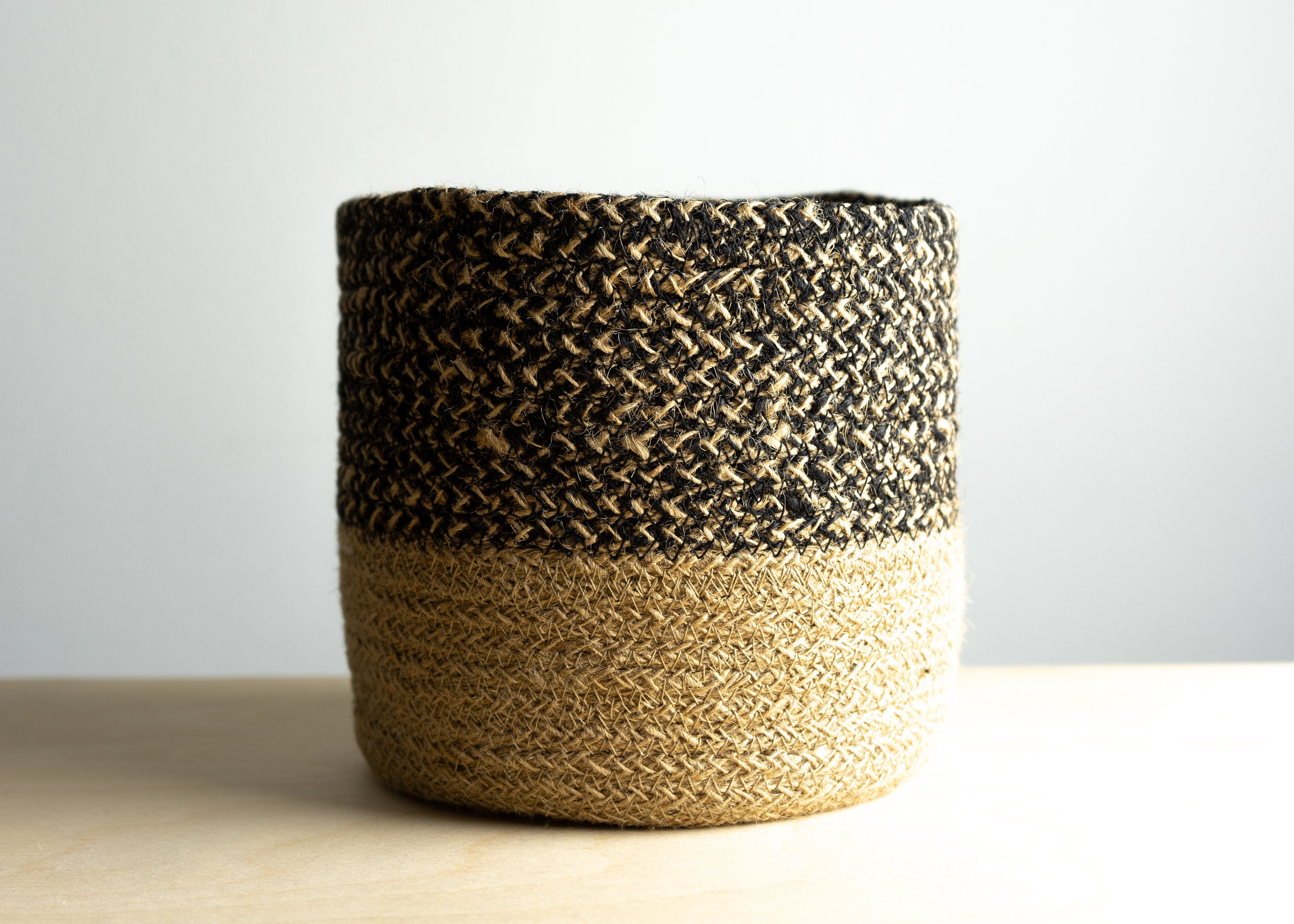 Jute Basket Planter Etsy