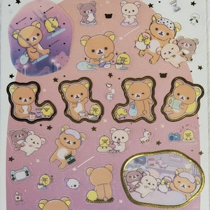 San-x Rilakkuma Slumber With You Stickers Stickervel Kawaii Japan Collectible Leuke cadeaus