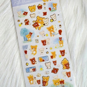 San-x Rilakkuma Korilakumma Star Light Stickers Sticker Sheet Japan Kawaii