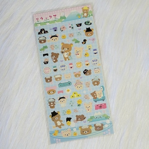 San-x Rilakkuma Hot Spring Stickers Sticker Sheet Kawaii Japan Collectible Cute Gifts