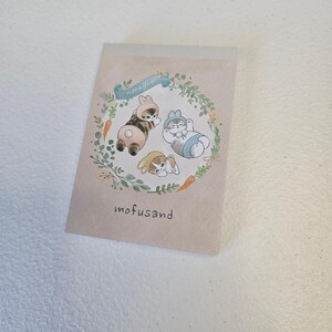Mofusand Cats Mini Memo Pad Kawaii Stationery Collectible Gifts - Etsy