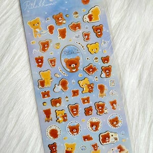 San-x Rilakkuma Star Light Stickers Sticker Sheet Japan Kawaii Collectible A