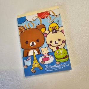 San-x Rilakkuma Large Memo Pad Sticker Page Kawaii Japan