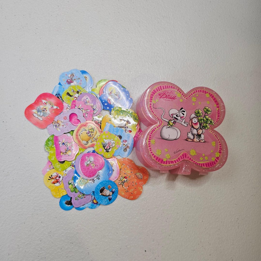 Diddl Cartoon Character Kawaii Sticker Flakes LOT (40) Sack Gifts ...