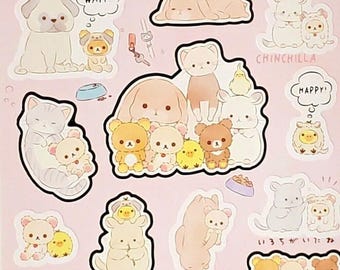 San-x Always With Rilakkuma Stickers Sticker Sheet Japan Kawaii Stationery A