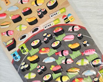 Kawaii Food Stickers Sticker Sheet Japan Collectible Cute