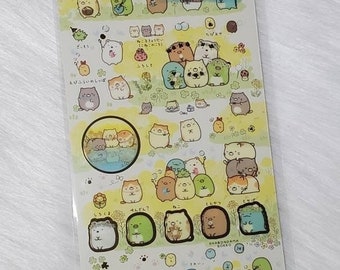 San-x Sumikko Gurashi Stickers: Kawaii Flower Spring Sticker Sheet