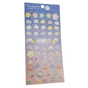 San-x Mamegoma Sky Aquarium Sticker Sheet Ocean Japan Stationery Collectible Gifts A