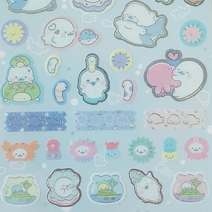 San-x Mamegoma Kawaii Sticker Bogen Sea Life Sammler Geschenke Japan 2021