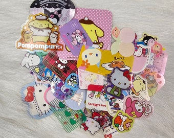 Sanrio Hello Kitty Kawaii Sticker Flakes (50) Lot Sack o Stickers Mixed RETRO