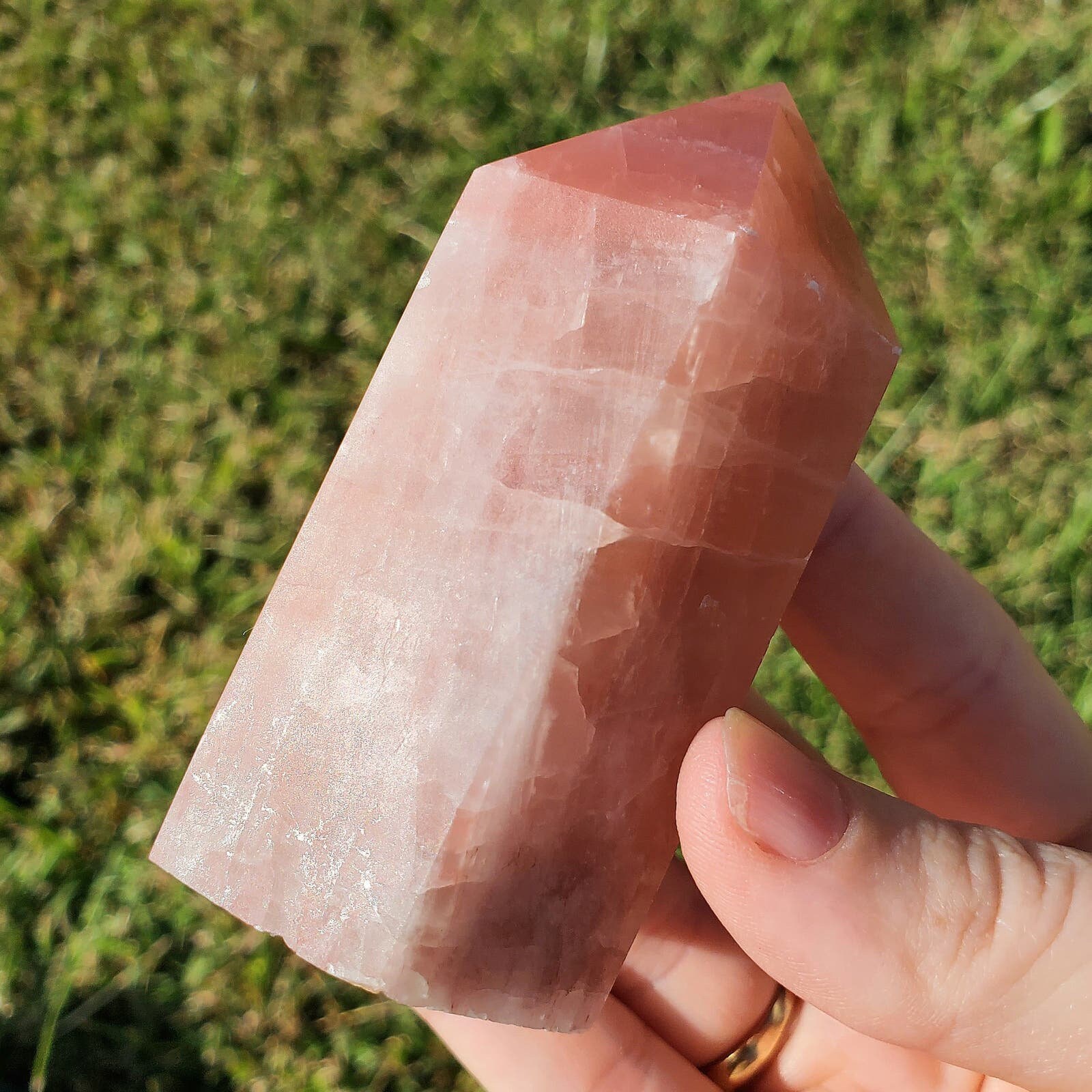 Pink Calcite Tower - Etsy Singapore