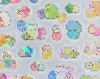 Sumikko Gurashi Jewels Crystals Sticker Sheet kawaii stickers Japan