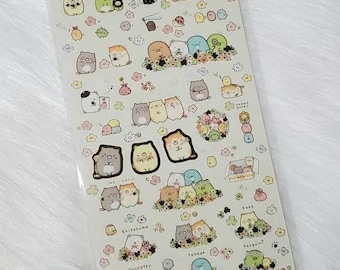 San-x Sumikko Gurashi Kawaii Flowers sticker Sheet stickers Japan 2019