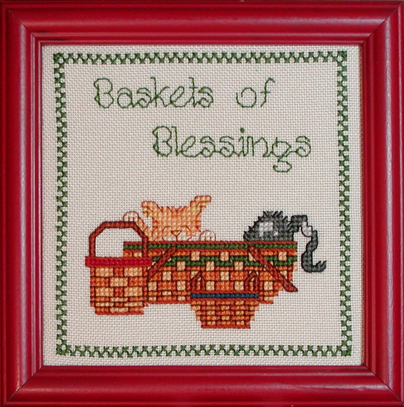 Little Baskets Cross Stitch Pattern INSTANT DOWNLOAD / | Etsy
