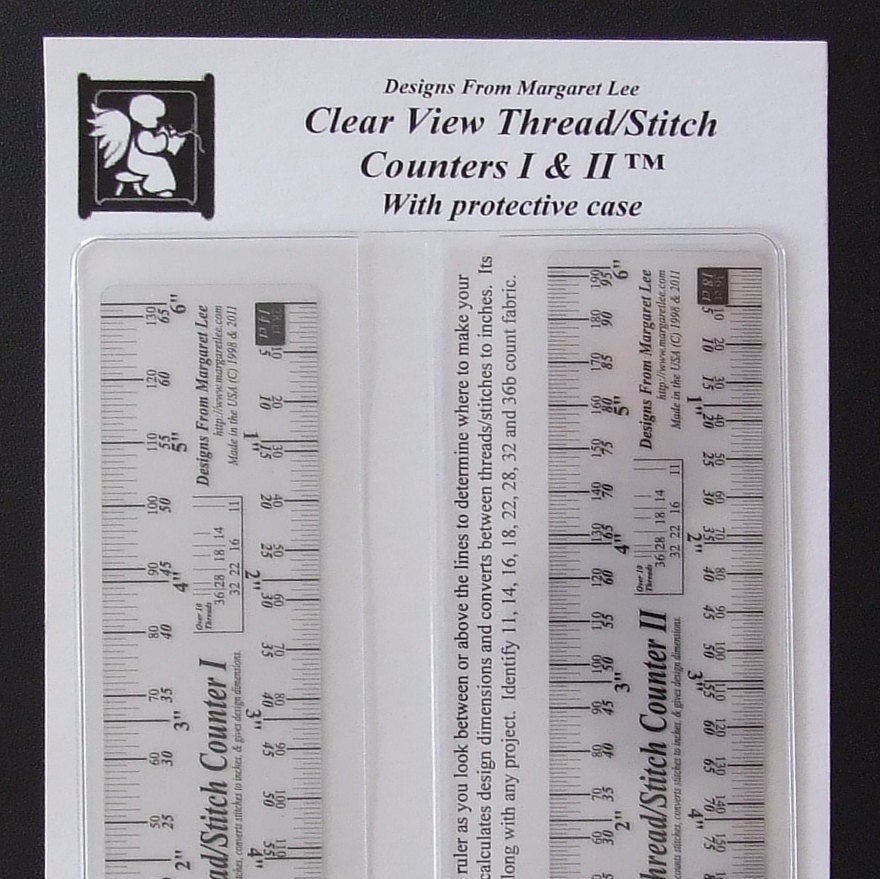 Cross Stitch Ruler: Clear View Fabric Gauge, Needlework Tool - Etsy