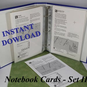 Neu FÜLLstiche sticken lernen - Notizbuch Stichkarten Set 2 (DIGITAL) / Kreuzstich / Stickerei / Maschengruppe Abo