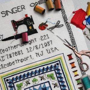 Featherweight Sampler - Bee Quilt - Cross Stitch Pattern (INSTANT DOWNLOAD) / Counted Thread  / Digital PDF / Stitch-A-Long coming soon...