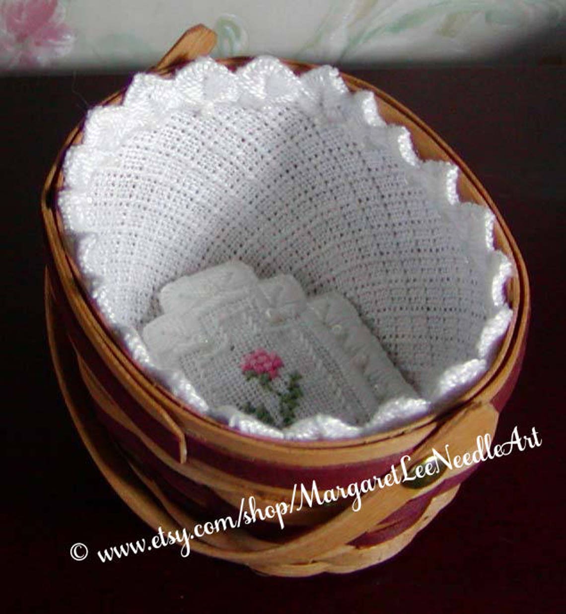 Mini Oval Basket Liner Pattern INSTANT DOWNLOAD / Etsy