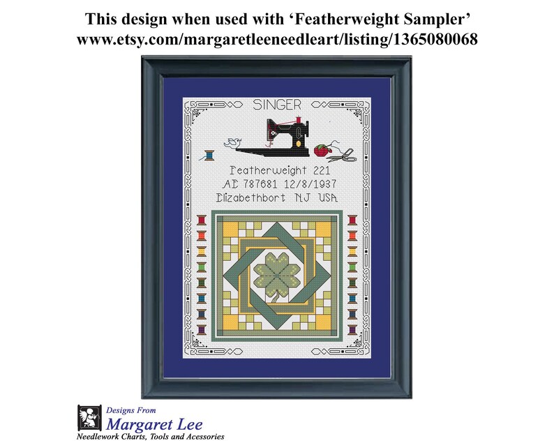 Four Leaf Clover and Celtic Knot - Cross Stitch Pattern: Easy Chart (Digital PDF) image 5