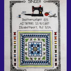 Featherweight Sampler Bee Quilt Cross Stitch Pattern (INSTANT DOWNLOAD) image 2