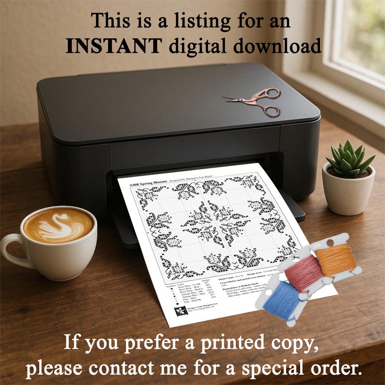 Wzór haftu krzyżykowego na blok patchworkowy „Ptak Rajski” – schemat średniozaawansowany (plik PDF w wersji cyfrowej) zdjęcie 14