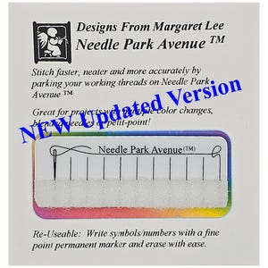 NEW Needle Park Avenue / Thread Organizer / NEEDLEWORK TOOL Accessory / Petit-Point, Cross Stitch,  Counted Thread Accessory / Needle Minder