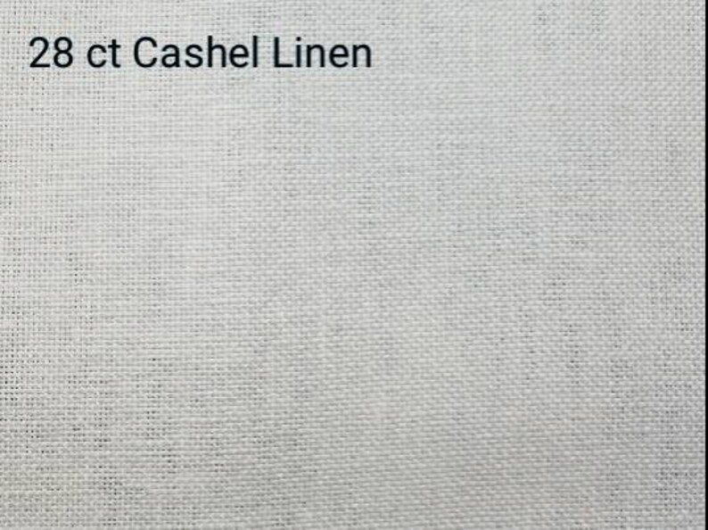 White Cashel Linen 28 Count Zweigart even weave fabric various size options