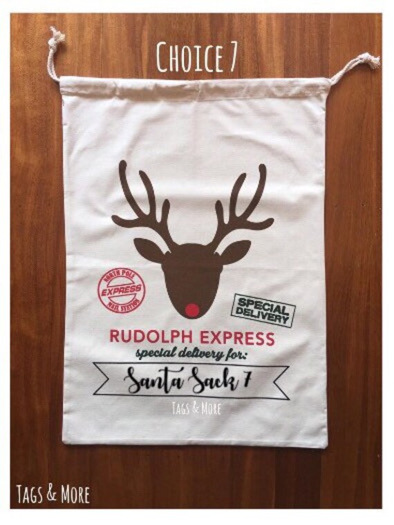 Personalised Santa Sack Etsy