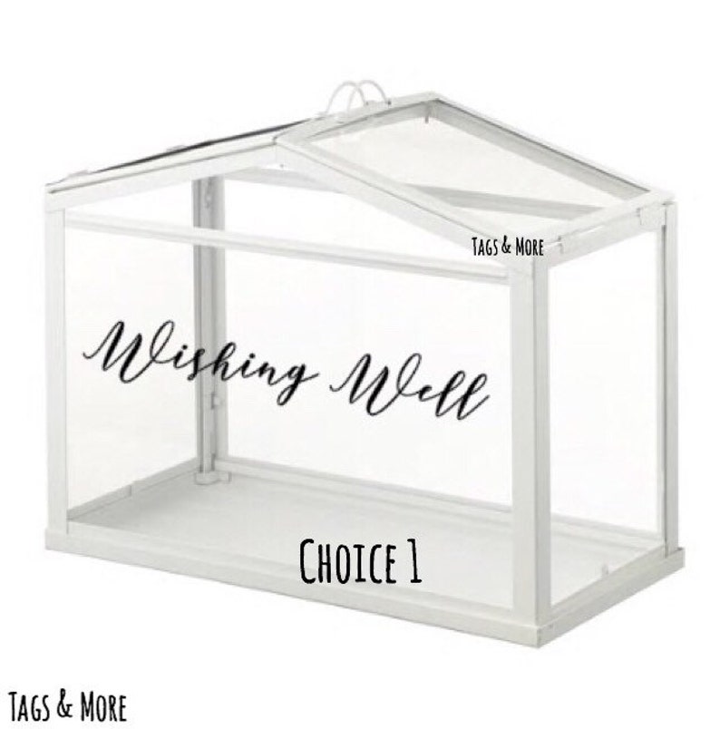 Wishing Well Wedding Wishing Well Diy Decal Only Etsy
