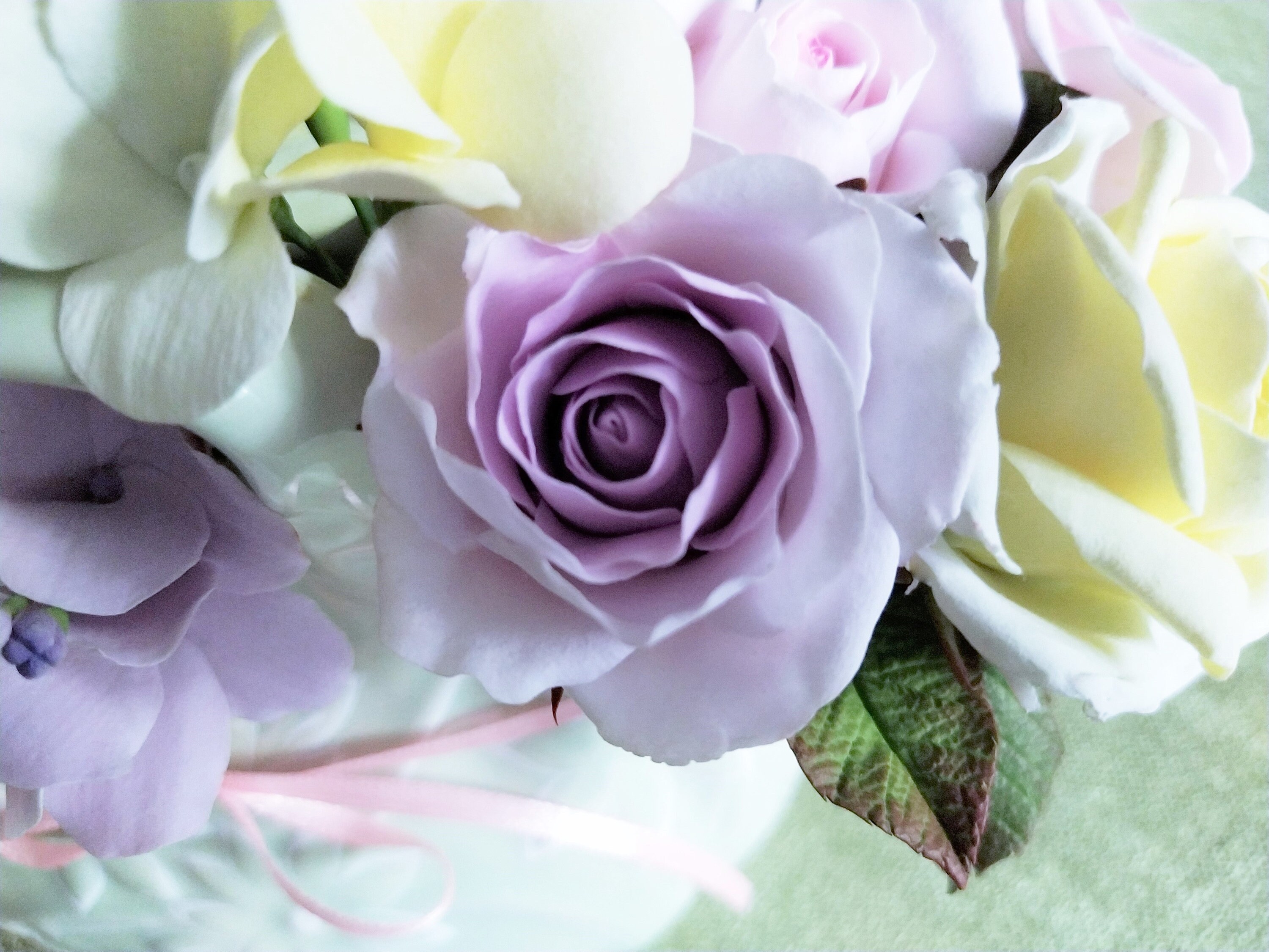 Handmade flowers in a ceramic vase Bridgerton style Floral | Etsy