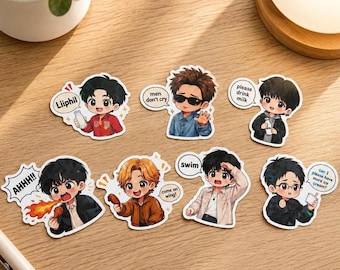Pack d'autocollants Kpop OT7 - Idée de cadeaux gratuits pour les concerts de Wing 7