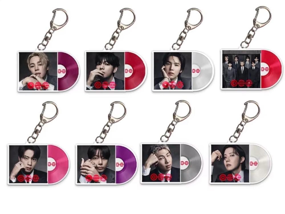 BTS テヒョン アクリルチャーム タグ③ Vグッズ3点セット プラプラマスコット bt21 TATA アクリルキーホルダー