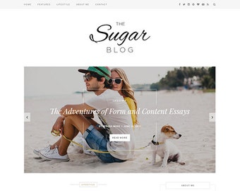 Sugar - Clean & Minimal Responsive Wordpress Theme