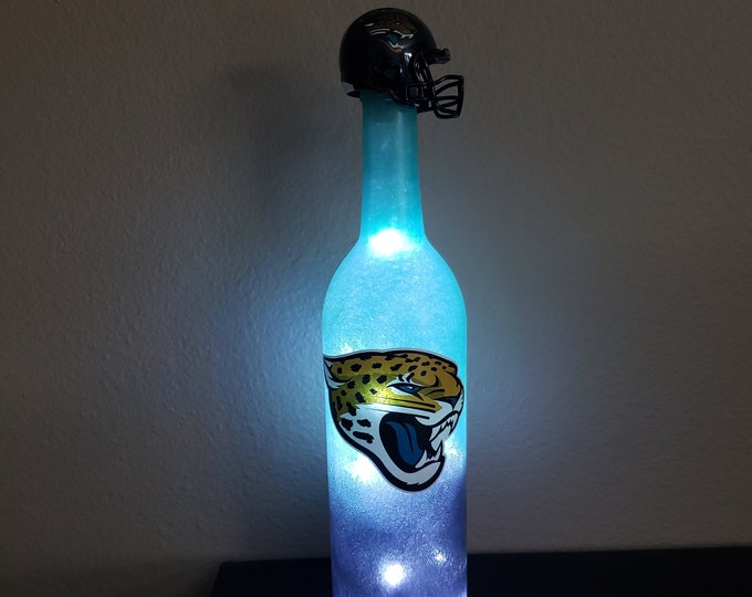 Jacksonville Jaguars Led Lighted Bottle Etsy