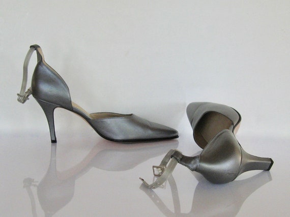 steel gray heels