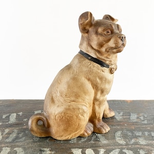 Chalkware Bulldog - Etsy