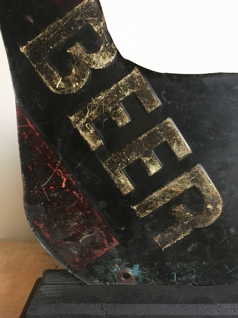 Vintage metal duck decoy silhouette made from a tin Root Beer Etsy