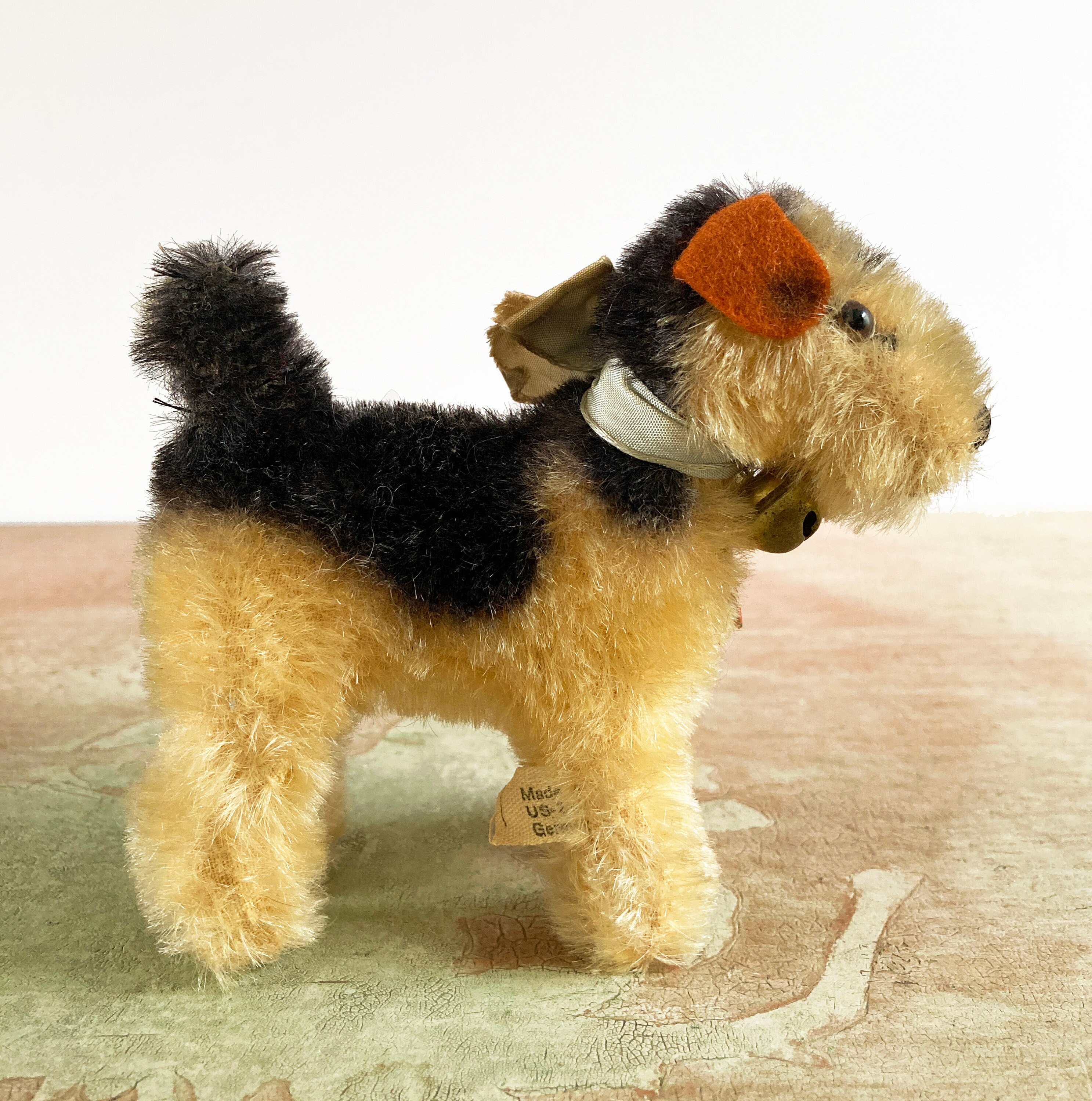 Steiff Airedale Stuffed Animal Steiff Terry Airedale Terrier Dog