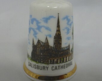 Princess Diana Patron of Red Cross Box Birchcroft Porcelain China Collectable Thimble