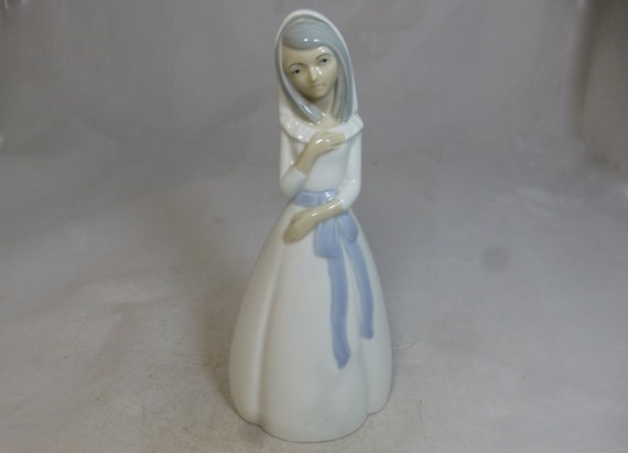 Vintage Porcelanas Miquel Requena Porcelain Figurine of Young Lady
