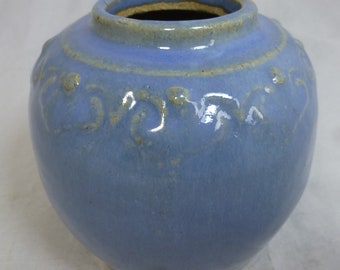 Antique Chinese Powder Glazed Earthenware Shiwan Ginger Jar - Hand Glazed Oriental Pottery - early 20th C